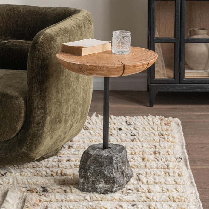Linden - End Table - Natural / Black