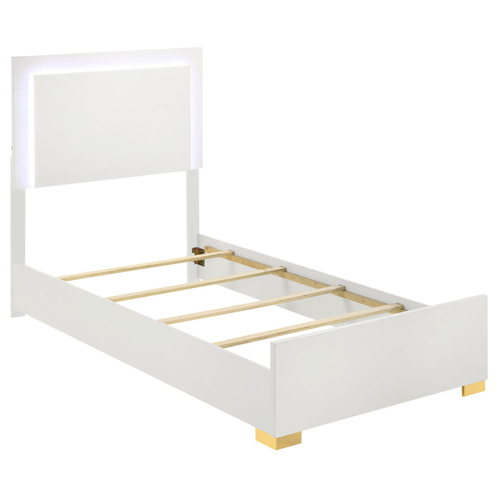 Jeremiah - LED Panel Bed With Touch Controlled Lighting