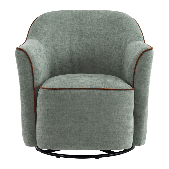 360° Swivel Accent Chair With Flared Arms