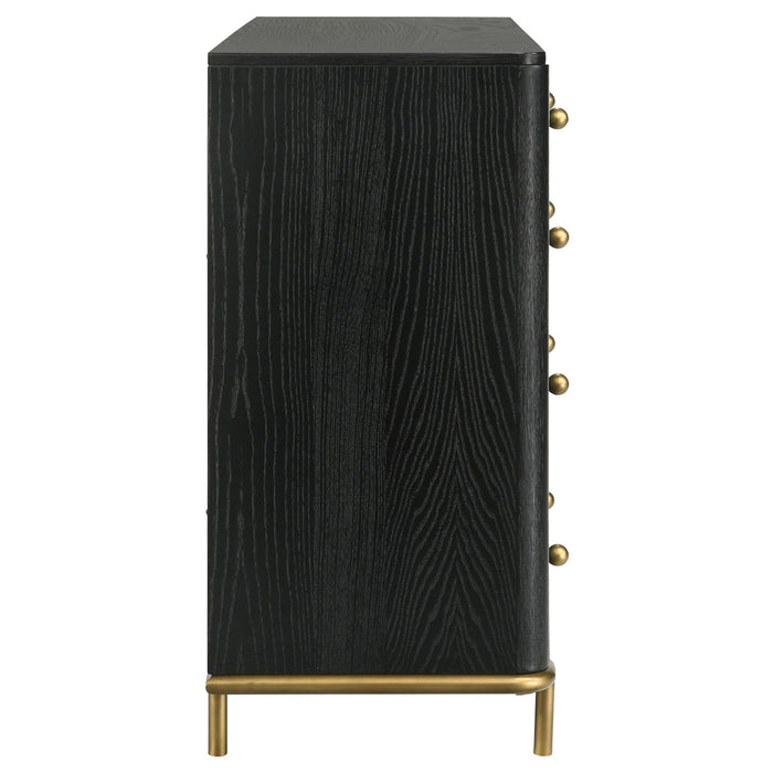 Anser - 8 Drawer Dresser - Black