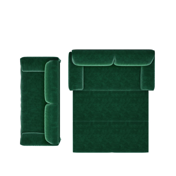 Queen Pull Out 3 In 1 Convertible Sleeper Sofa With Side Storage