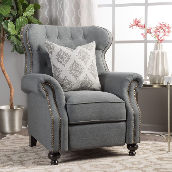 Modern Manual Push Back Recliner Chair