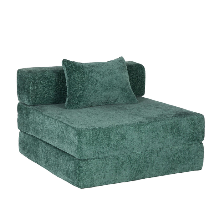 Convertible Floor Sofa Bed With Fixed Shape Frame For Living Room