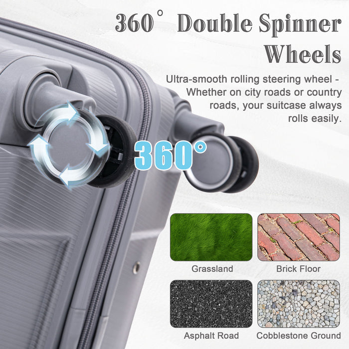 4 Piece Luggage Set, Combination Lock