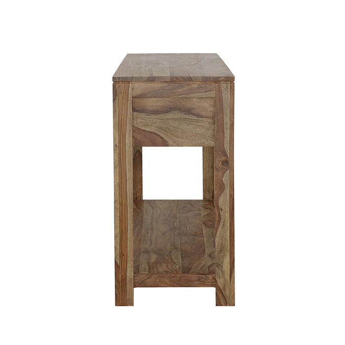 Tucker - 3 Drawer Console Table With Lower Shelf - Natural