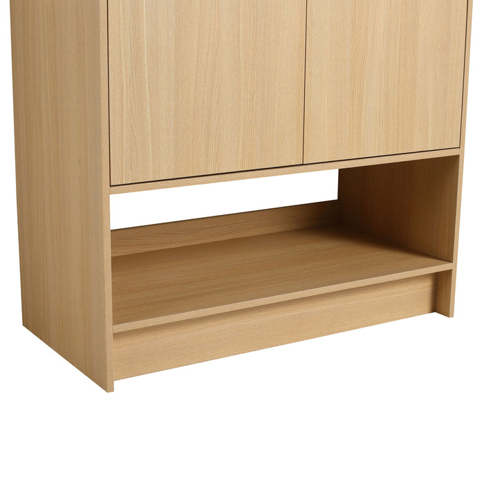 Modern Freestanding Bathroom Vanity With 2 Doors