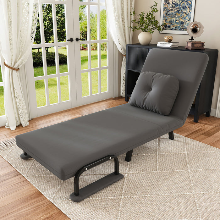 5 In 1 Folding Sofa Bed With 5 Position Adjustable Backrest