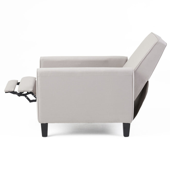 Upholstered Push Back Recliner Chair For Living Room