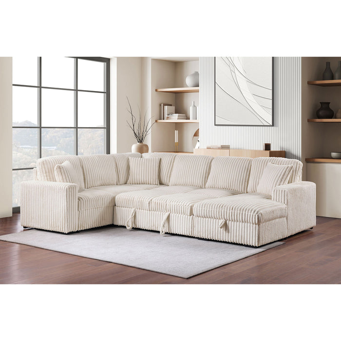 Thurston - Storage Sectional Sofa With Pop Up Bed