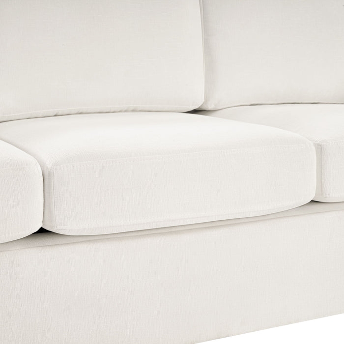 Modern 3 Seater Sofa With Curved Backrest