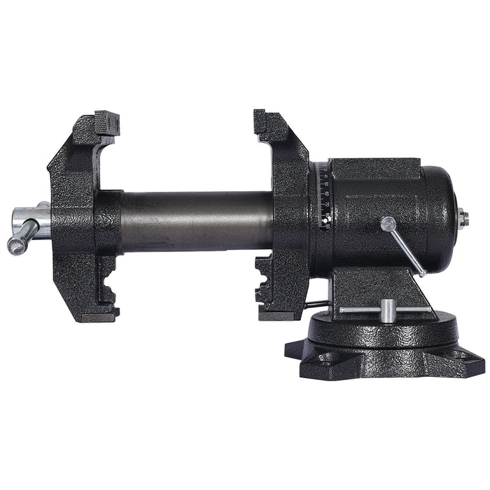 Heavy Duty 5" Multi Jaw Rotating Bench Vise With 360 Degree Swivel Base And Head