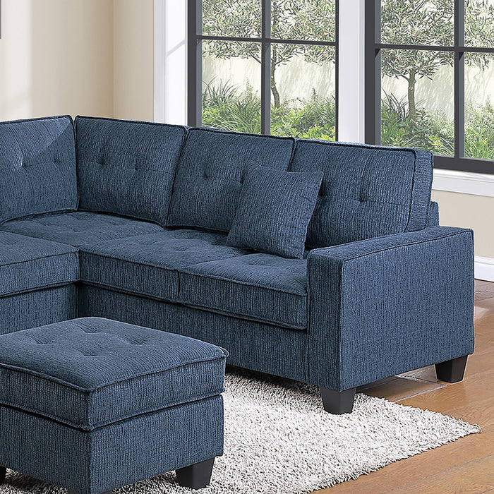 Sectional Set With Corner Wedge Ottoman USB Port