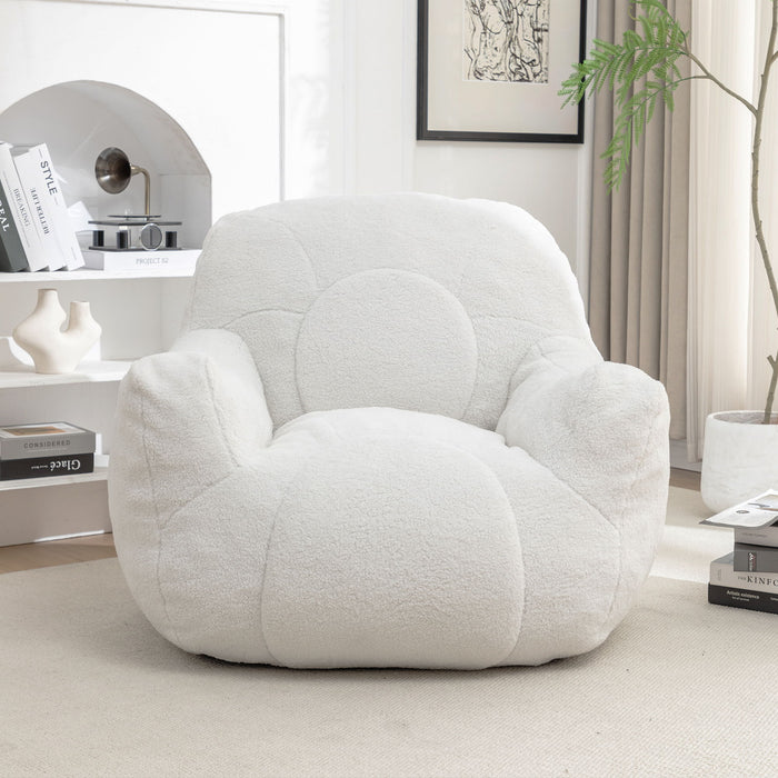 Comfy Bean Bag Chair With Filler, Fluffy And Cozy Seating
