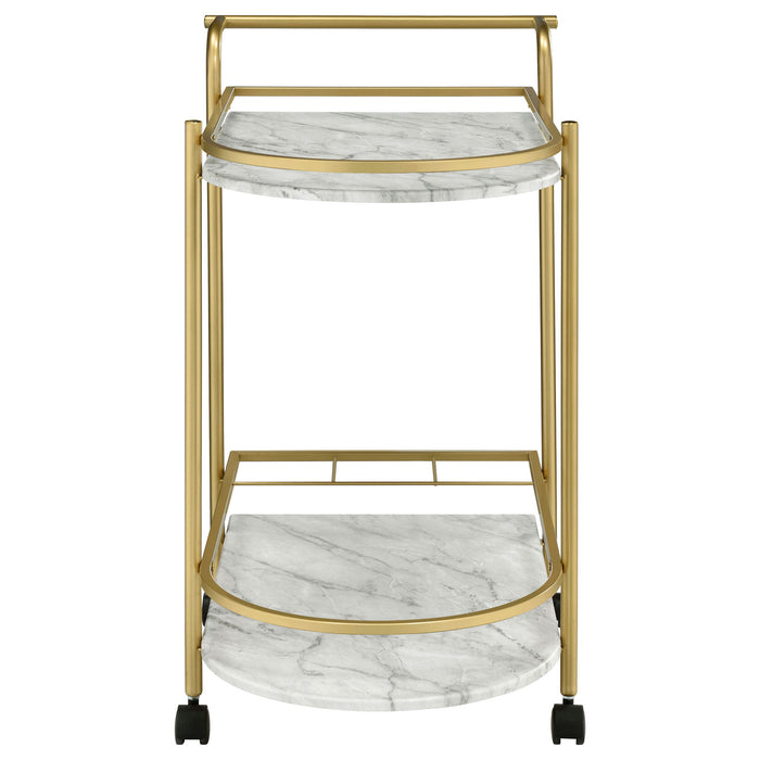 Serving Cart With Wine Rack