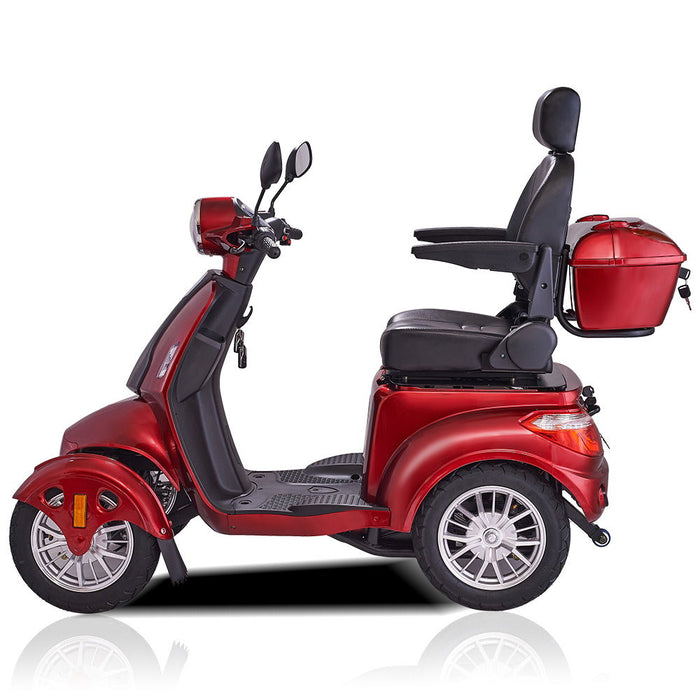 Fastest Mobility Scooter With 4 Wheels & Seniors - Red