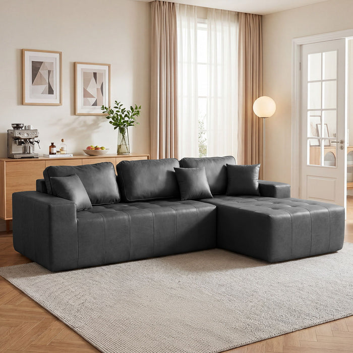 L - Shaped Corner Chaise Sofa Bed