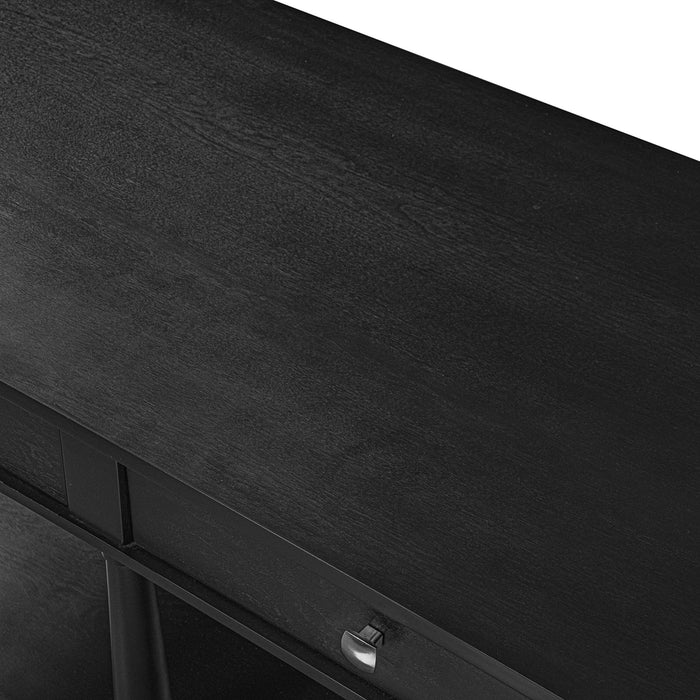 Coffee Table With 2 Storage Drawers & Lower Open Shelf