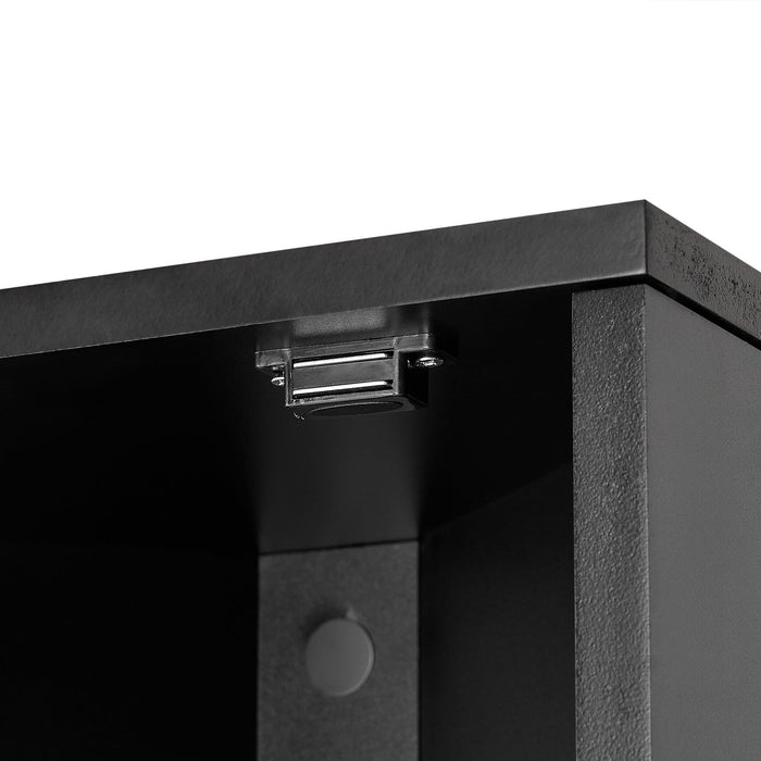 Multi Functional Corner Cabinet With Adjustable Shelves And 2 Doors