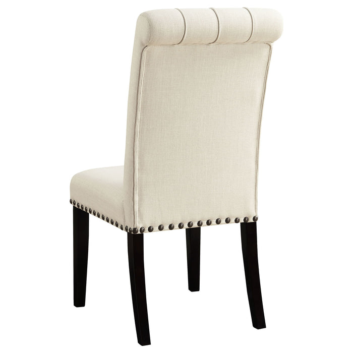 Button Tufted Side Chairs (Set of 2) - Beige