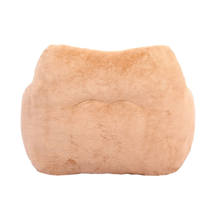 Beanbag Sofa Chair With Armrests Stuffed High Density Foam