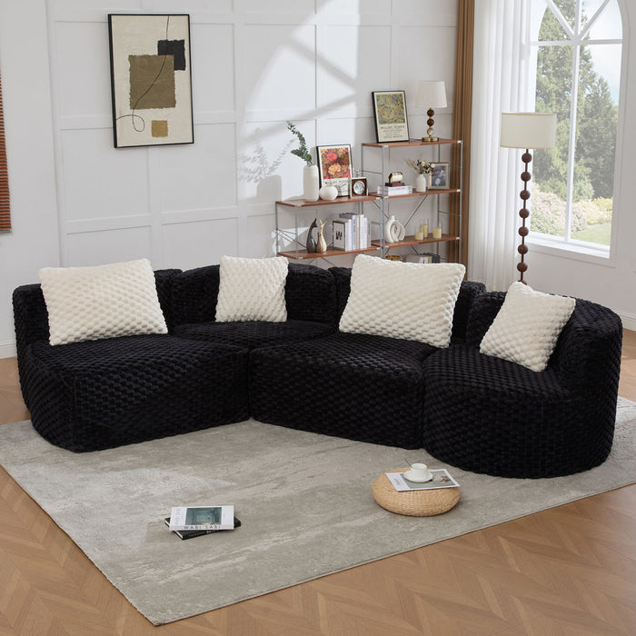 Modular Sectional Sofa With Free Combination Design
