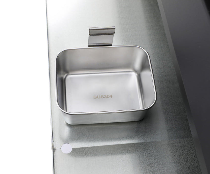 3 Burner Propane Gas Bbq Grill, 25650Btu Output With Wire Enamel Cooking Grids For Outdoor Barbecue, Foldable Side Table, Stainless Steel - Black / Silver