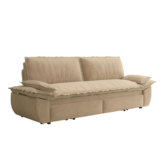 Queen Pull Out Bed, 3 In 1 Convertible Sleeper Sofa