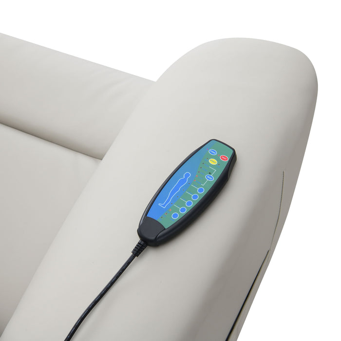 Marsha - Power Recliner With Lift & Massage - Light Gray