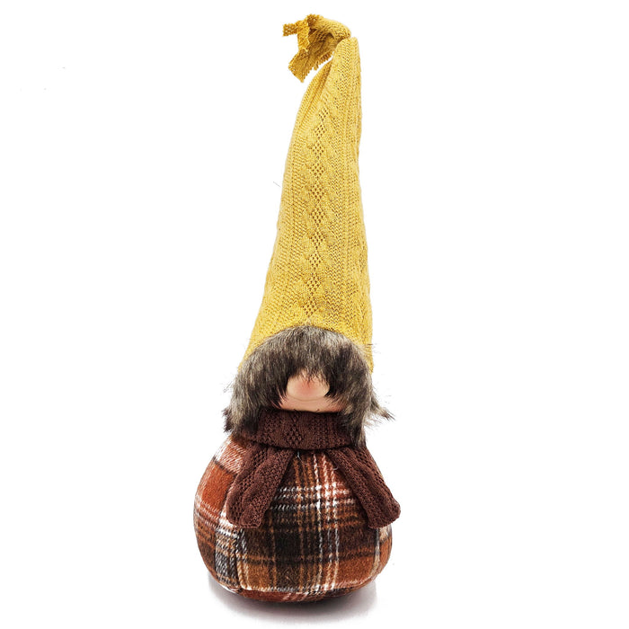 Gnomes Decorations, For Fall Thanksgiving Table Decorations (Set of 2) - Brown / Yellow