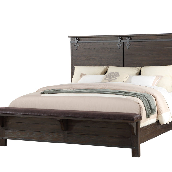 Newton - Complete King Bed - Cocoa Brown