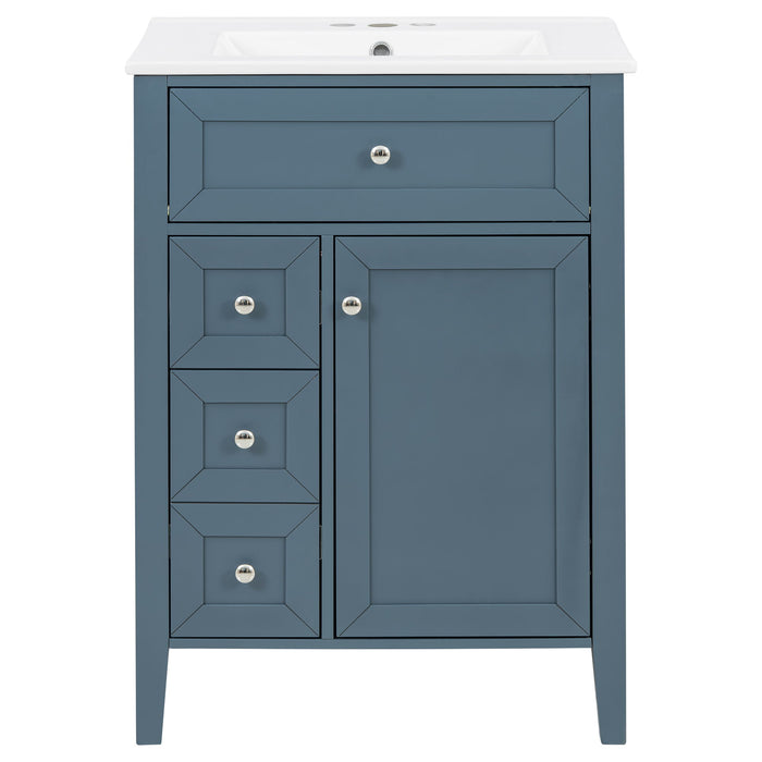 Bathroom Vanity With Sink, Soft Closing Cabinet
