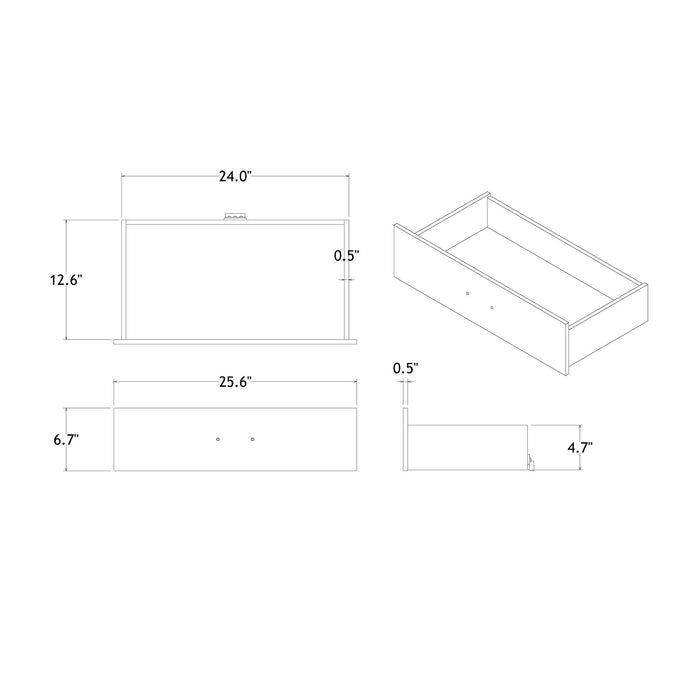Charlston - 5 Piece Bedroom Set With LED Headboard