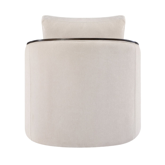 Lenora - Accent Chair With Swivel - Beige