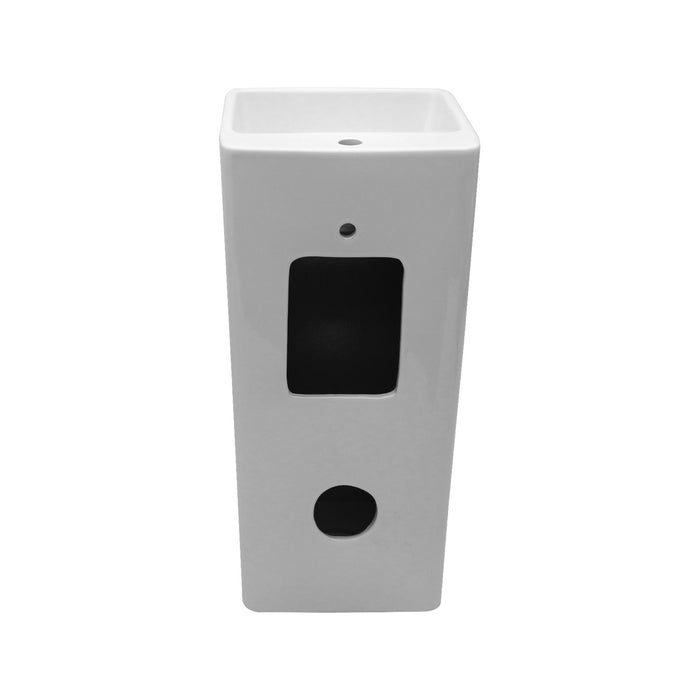 Pedestal Sink 16" For Powder Rooms - White