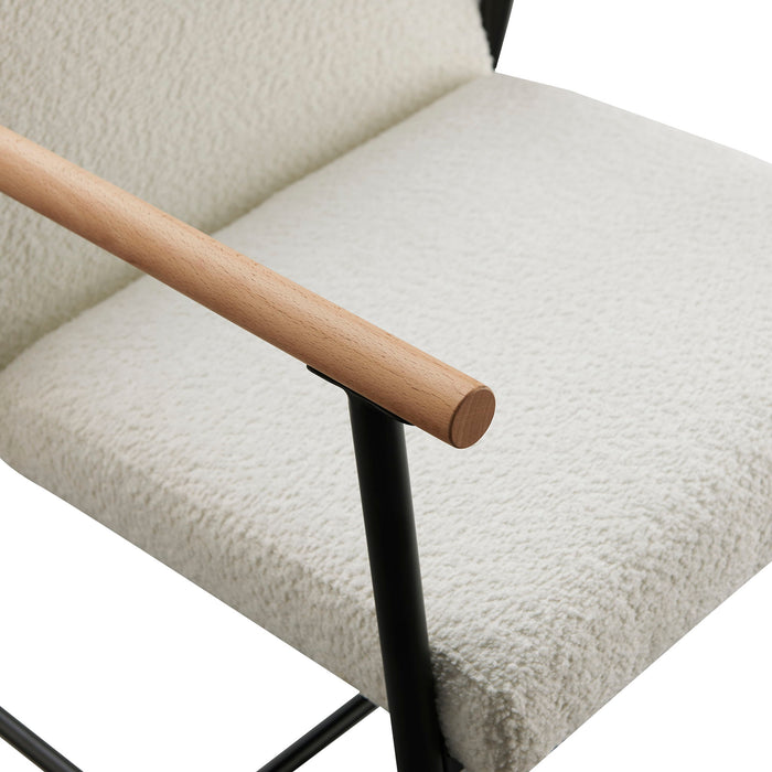 Modern Dining Chair With Iron Frame (Set of 2)