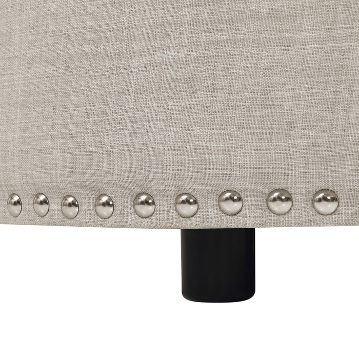 Tufted Storage Ottoman With Upholstery