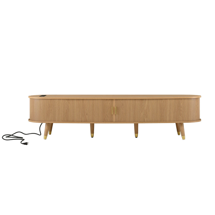TV Stand & Coffee Table Set With Charging Station