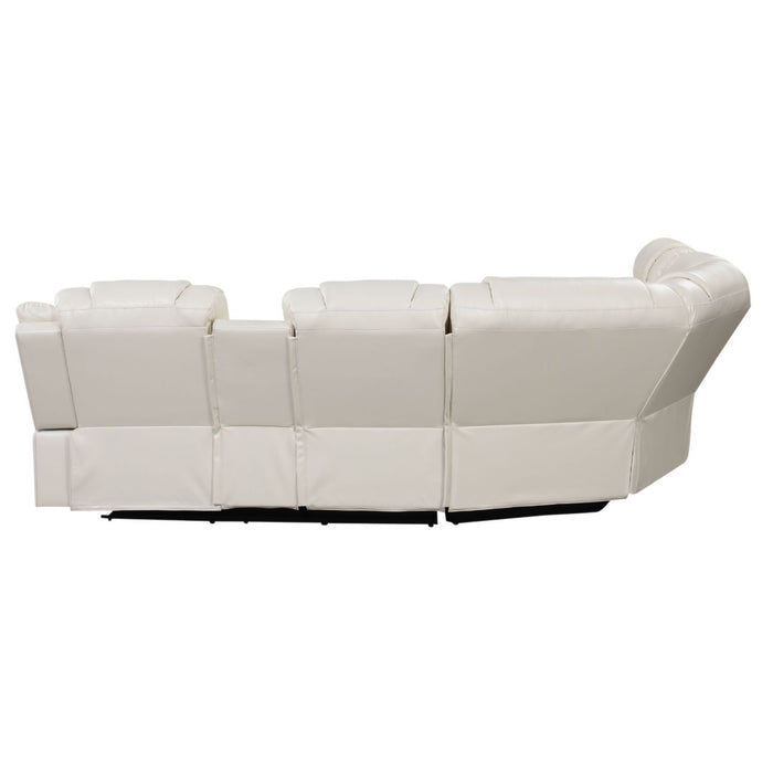 Challenger - Recliner Sectional Sofa, Built In USB, C Ports & Bluetooth