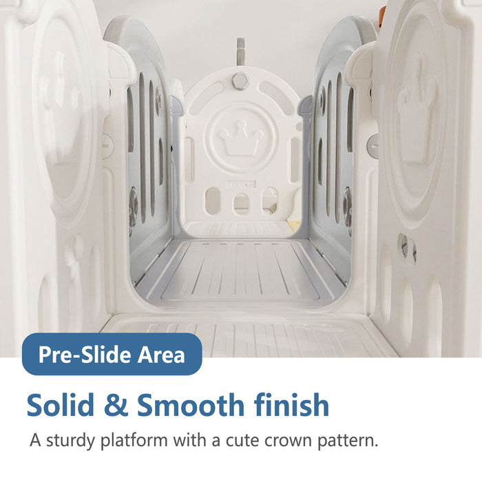 Toddler Slide Kids Playground With Basketball Hoop And Swing