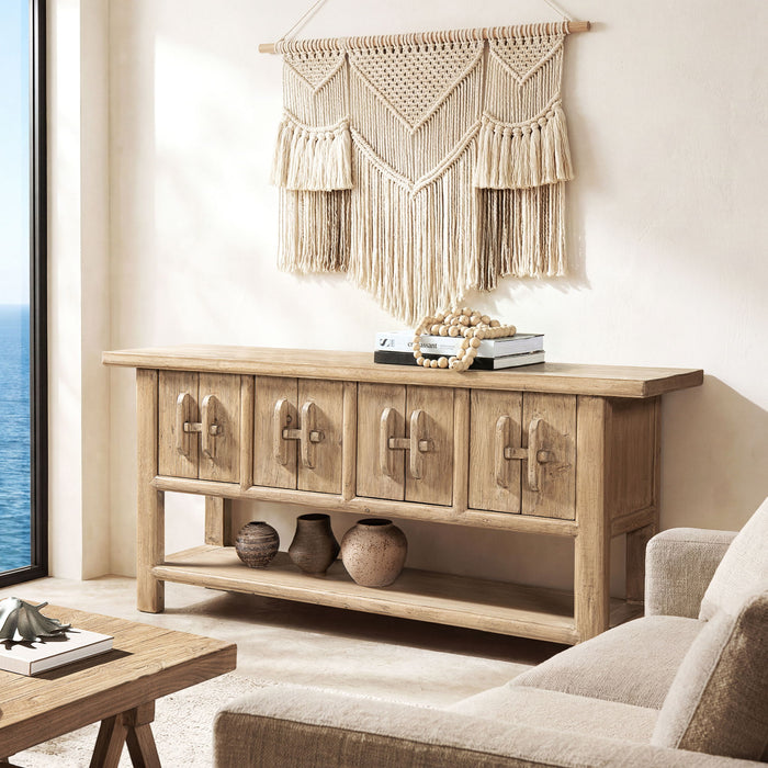 Rowan - Sideboard With Lower Shelf - Natural