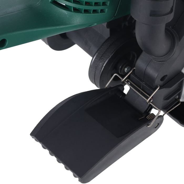 Portable Electric Corded Circular Concrete Saw 14" Wet / Dry Cutter 2600W Green Steel With Water Line & Guide Roller - Green