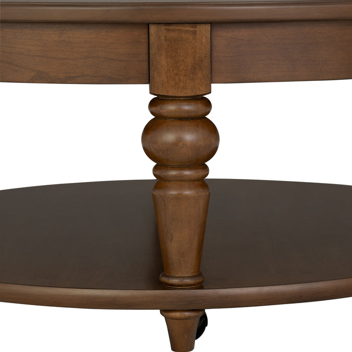 Bellevue - Round Coffee Table With Casters