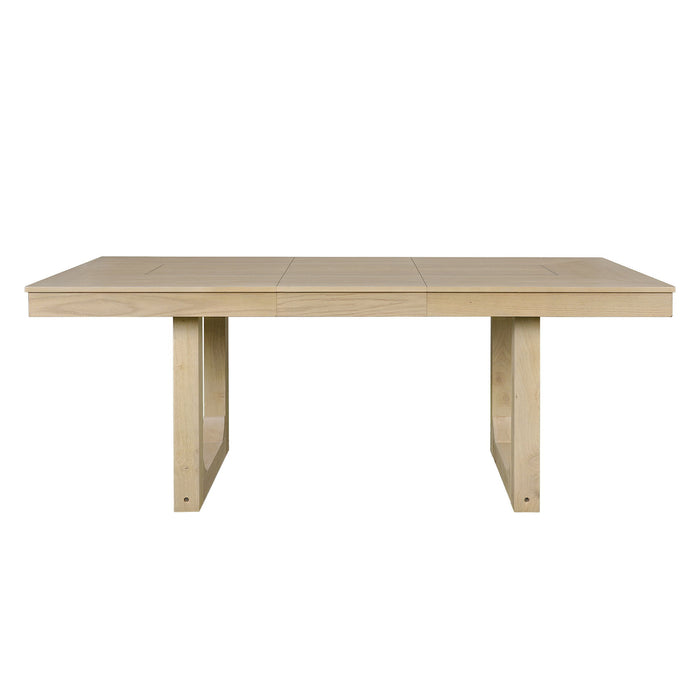 Extendable Dining Set, Farmhouse Extendable Table With Upholstered Chairs