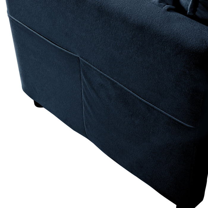 Modern Oversized Deep Seat Sectional Sofa With Pillows