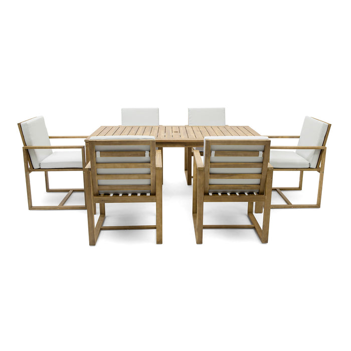 Patio Dining Set Outdoor Dining Table And Chair Set With And Removable Cushions For Patio