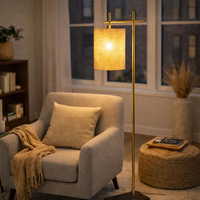Brizo - Tall Corner Floor Lamp - Gold