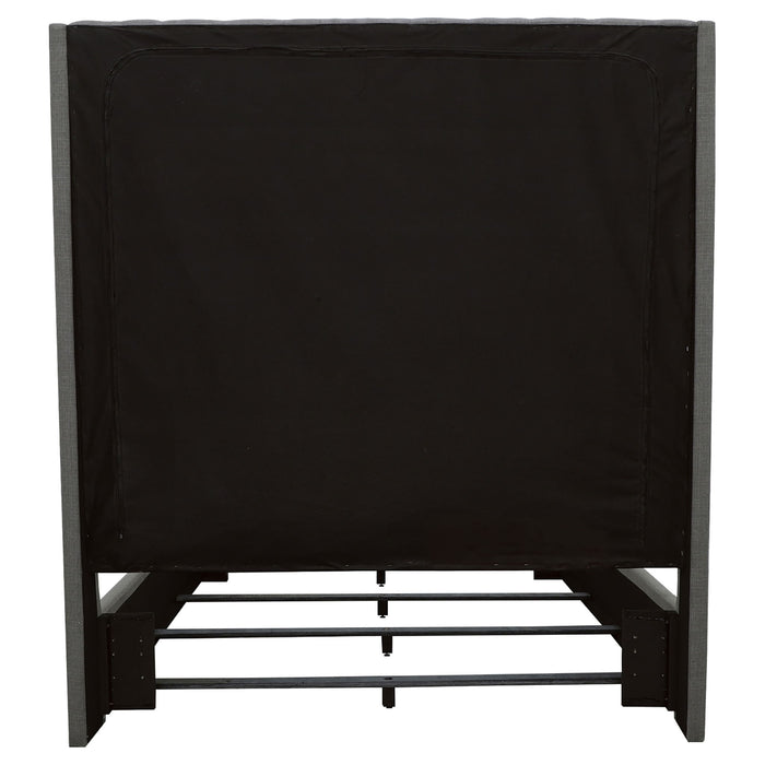 Copper - Tufted Upholstered Panel Bed