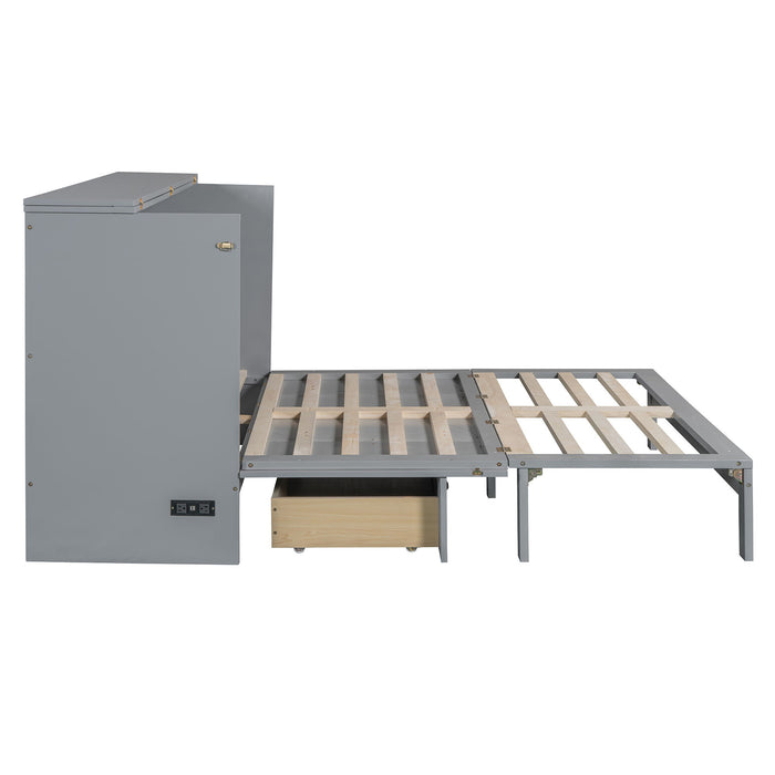 Murphy Bed With Large Drawers