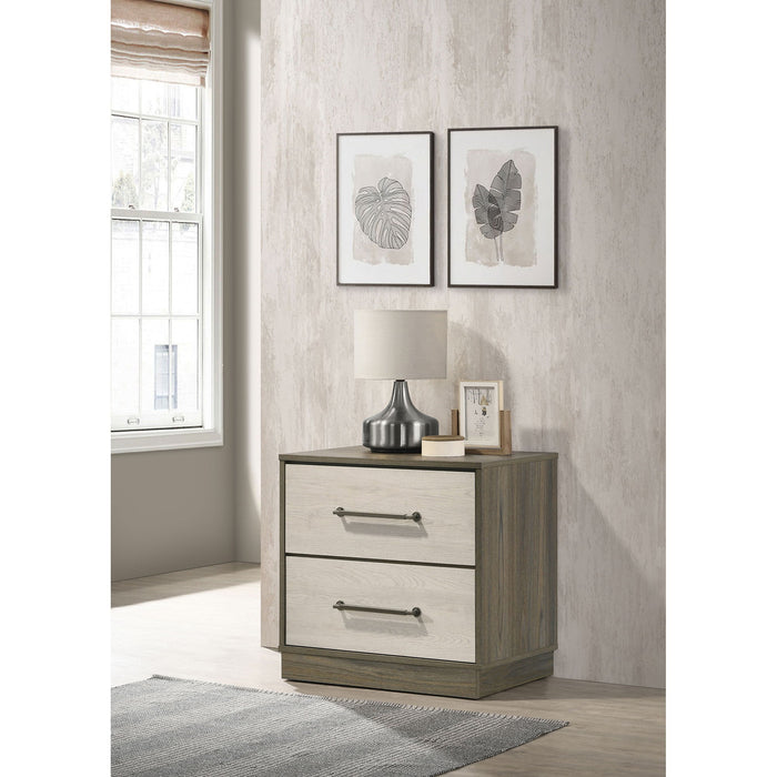 Edmondson - 2 Drawer Nightstand - Gray