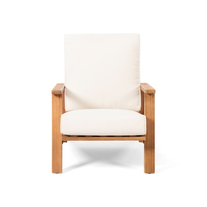 Outdoor Club Chair, Patio Lounge Chair With Removable Cushion